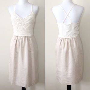 Banana Republic Column Dress Silk Ruched Bodice 8